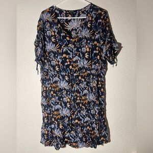 Sun Dress - 16-18 - Ulla Popken Navy Blue